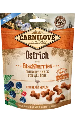 Carnilove Dog Snack Crunchy Snack Ostrich E Blackberries 200 gr