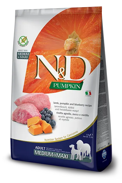 Farmina ND Pumpkin Canine LAMB e BLUEBERRY ADULT