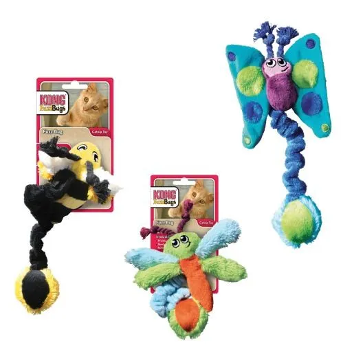 Brinquedo Kong FuzzBugs com catnip – personagem sortida