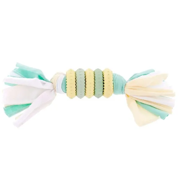 Ferribiella Anel de Borracha e Tecido Baby Toys para Cachorros