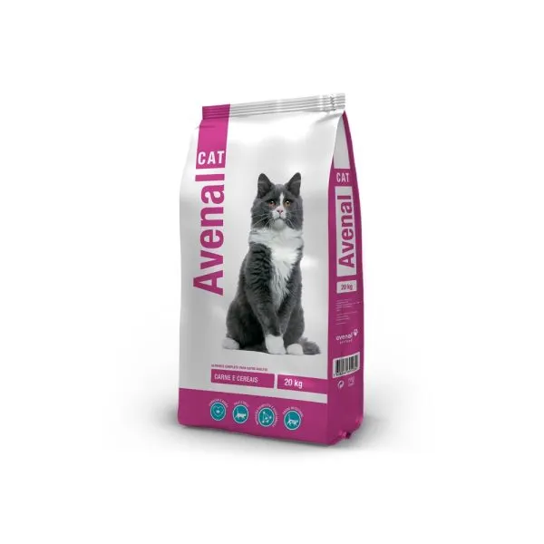 Avenal – Ração seca para gato adulto – Carne e cereais 20 Kg