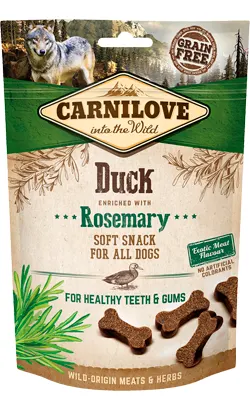 Carnilove Dog Soft Snack Duck E Rosemary 200 gr