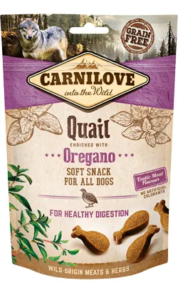 Carnilove Dog Soft Snack Quail E Oregano 200 gr