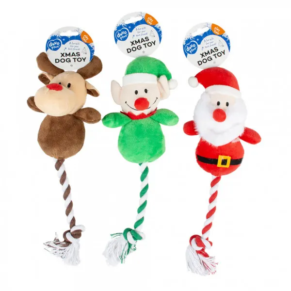 Duvo Bonecos De Natal Em Peluche E Corda