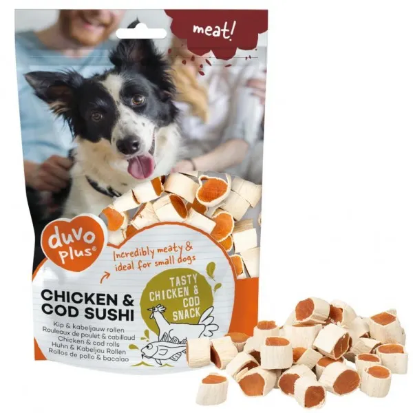 Duvo Meat Snacks Chicken e Cod Sushi 180 gr