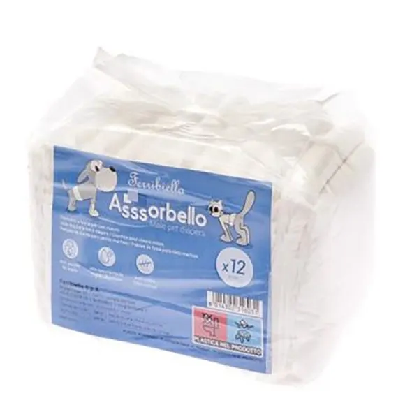 Ferribiella Fralda De Faixa Para Cão 12uni