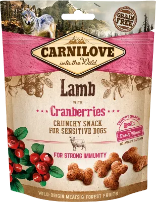 Carnilove Dog Snack Crunchy Lamb with Cranberries 200 gr