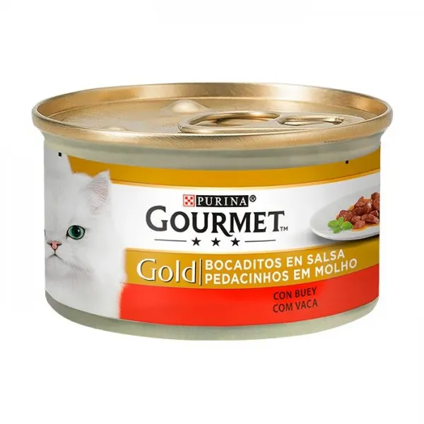 Gourmet Gold Mousse para gato – Vaca
