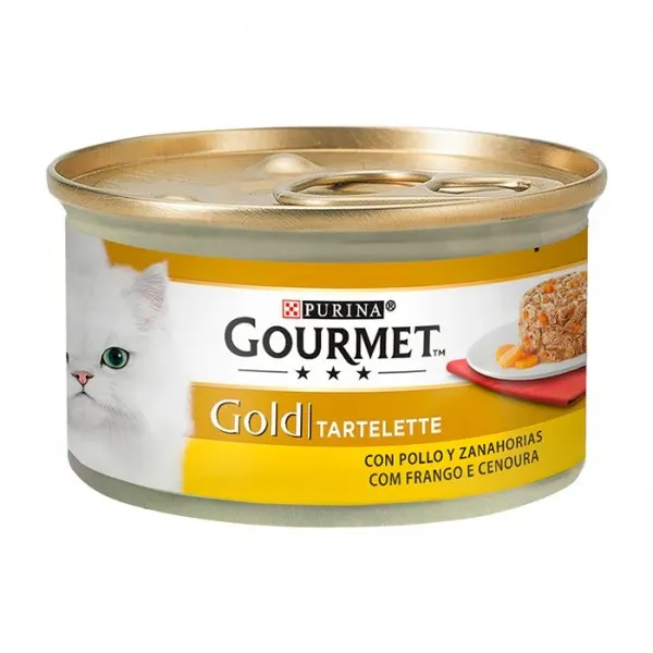 Gourmet Gold Tartelette para gato – Frango com cenouras