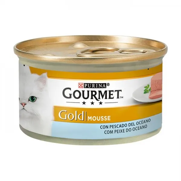 Gourmet Gold Mousse para gato – Peixe do oceano