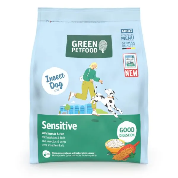 Green Petfood InsectDog Sensitive Cão Adulto – Inseto E Arroz
