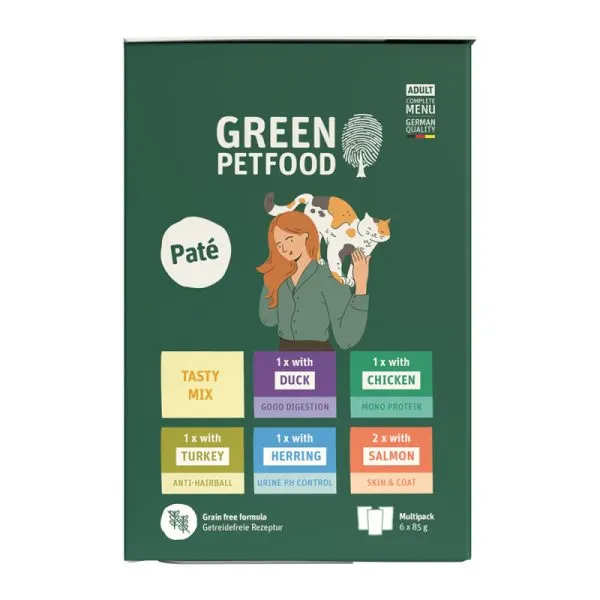 Green Petfood – Multipack de Patês Sem Cereais para Gato Adulto