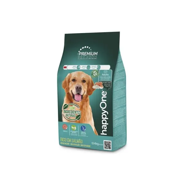 HappyOne Premium Cão Adult Salmao e Arroz