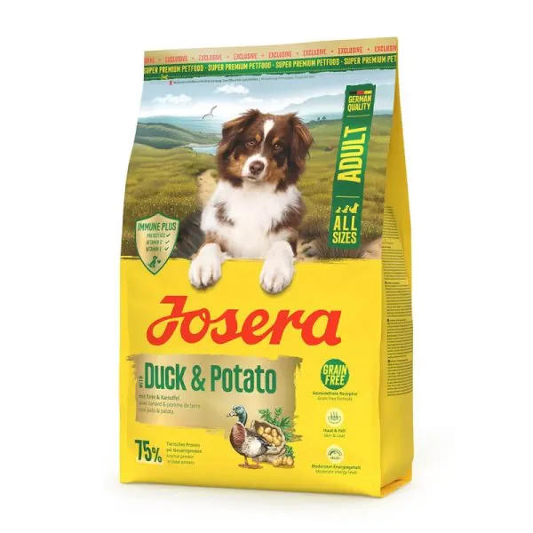 Josera Grainfree – Ração seca sem cereais para cão adulto – Pato e batata