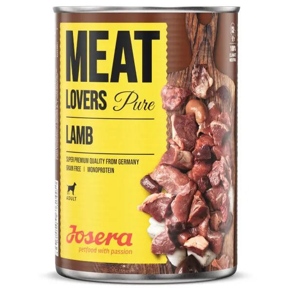 Josera Wet Dog Meat Lovers Pure 400 gr