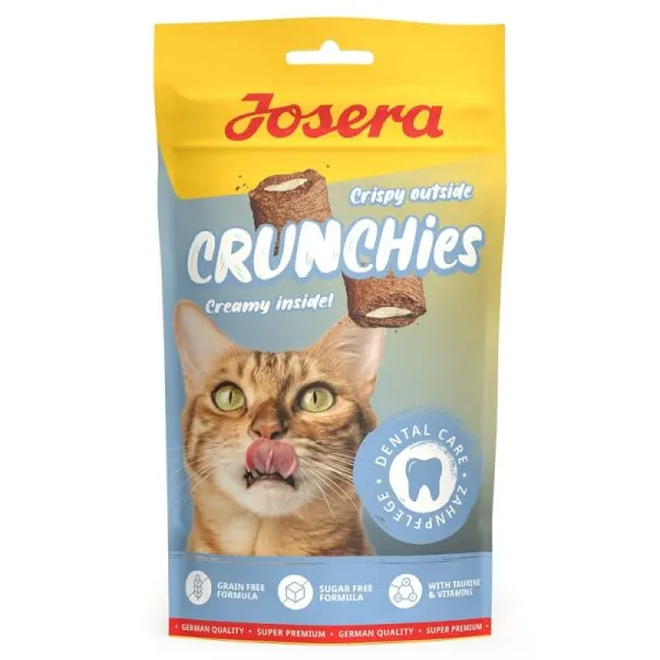 Josera – Snacks Crunchies com Recheio para Cuidado Dental para Gato 60 gr
