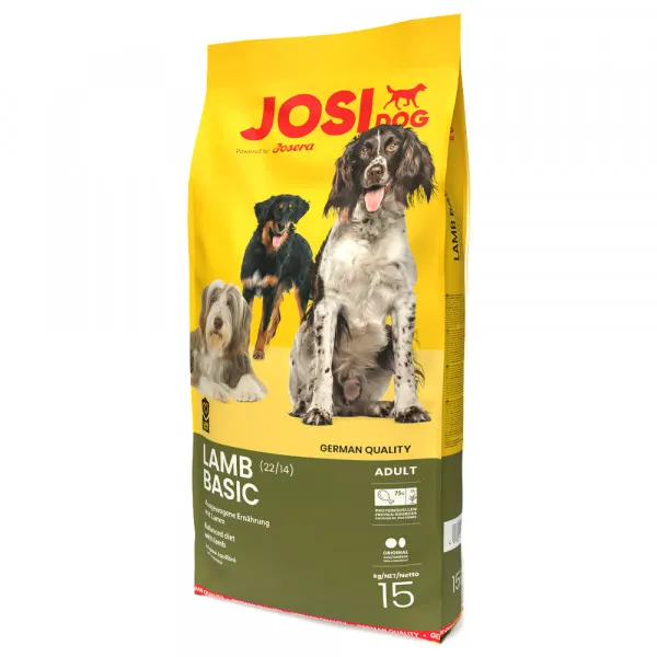 JosiDog Lamb Basic – Ração para Cão Adulto – Borrego 15 Kg
