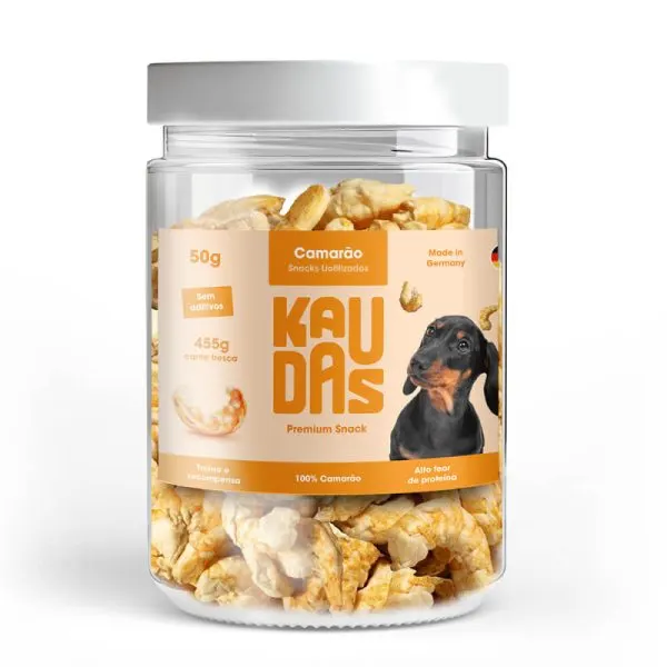 Kaudas – Snacks Liofilizados para Cão – Camarão 50 gr