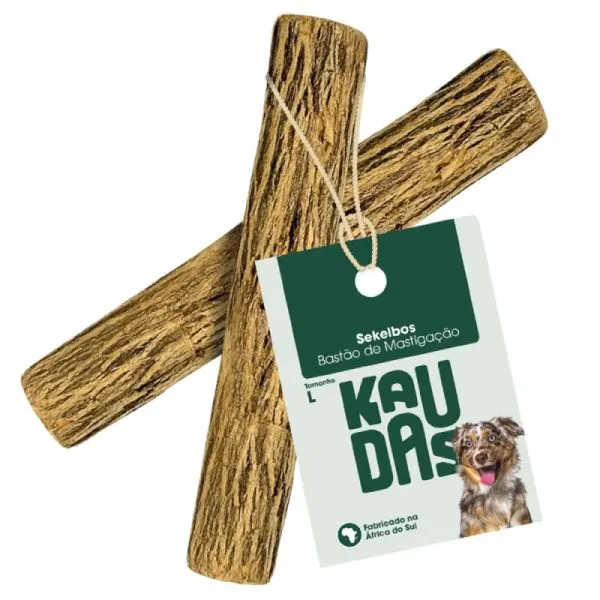 Kaudas – Sticks naturais de madeira da África do Sul para cão