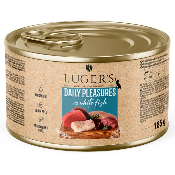 Luger’s Daily Pleasures – Alimento húmido para gato adulto – Peixe branco