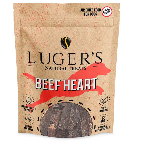 Luger s Natural Treats Coração de vaca 100 Gr