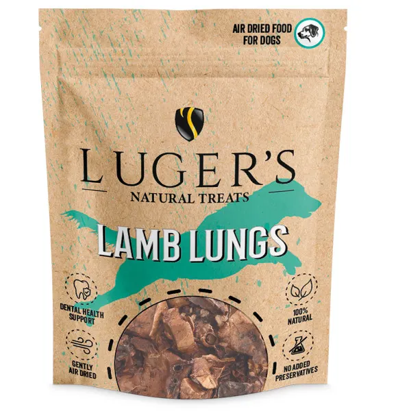 Luger s Natural Treats Pulmão de Cordeiro