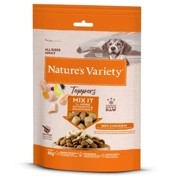 Nature’s Variety Freeze Dried Topper para cão 40 Gr