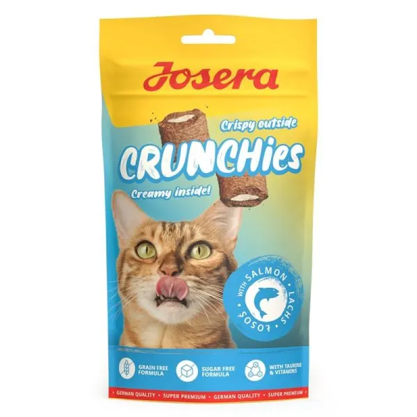 Josera – Snacks Crunchies com Recheio de Salmão para Gato 60 gr