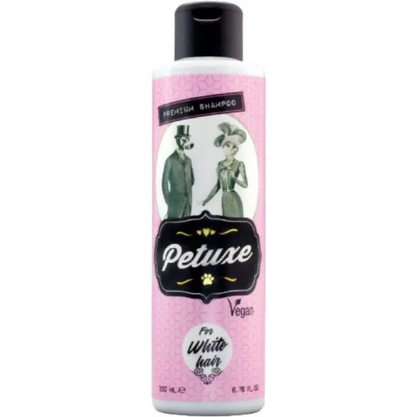 Petuxe Champô Vegan p Pêlo Branco Cães e Gatos