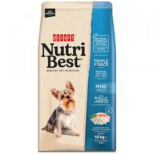Picart Nutribest High Premium Cão Mini Adulto Frango E Arroz