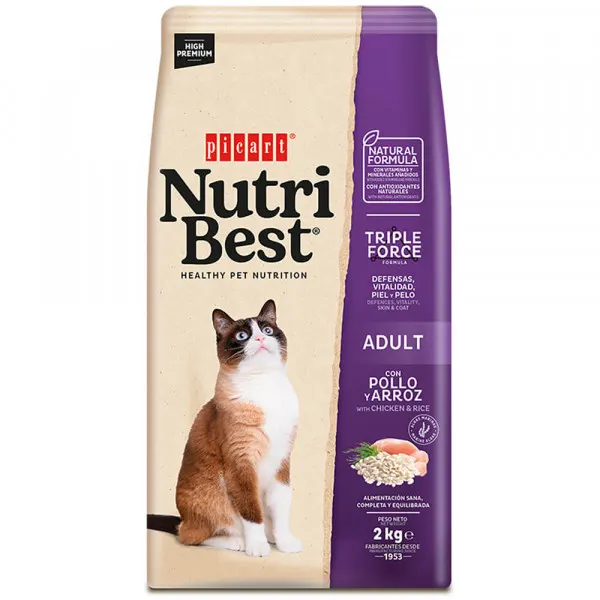 Picart Nutribest High Premium Gato Adulto – Frango e Arroz