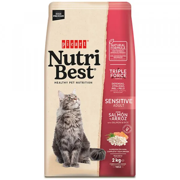 Picart Nutribest Premium Gato Sensitive Salmao E Arroz