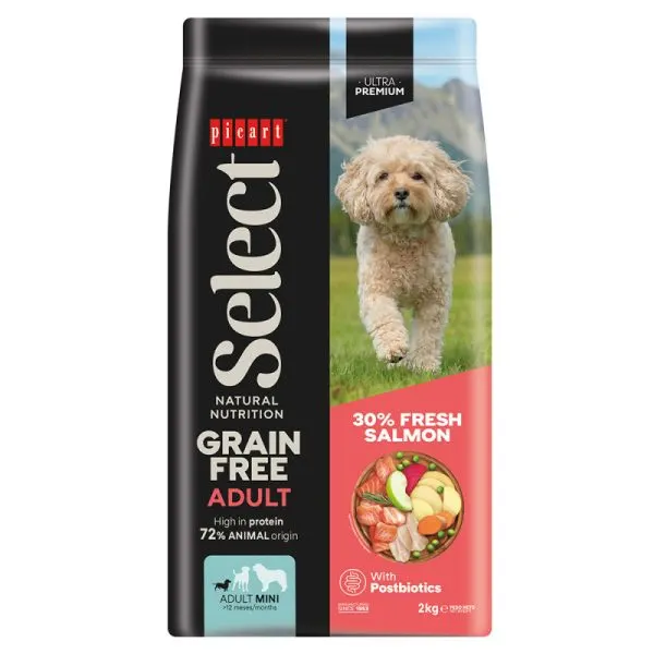 Picart Select Ultra Premium Sem Cereais Cão Adulto Mini – Salmão 2 kg