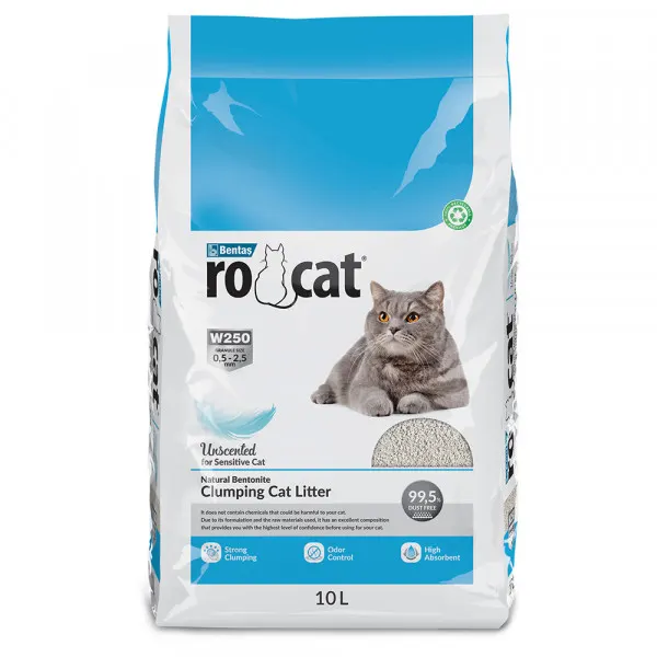 RoCat – Areia Aglomerante Natural Para Gato