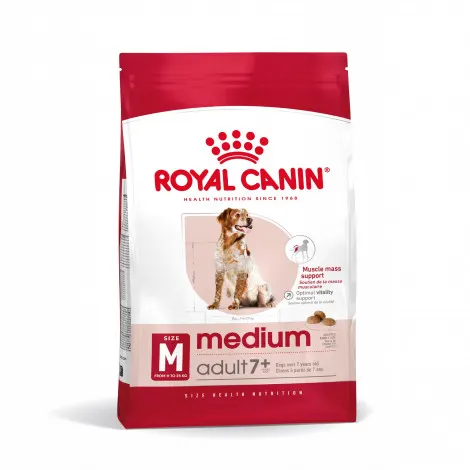Royal Canin Medium Adult 7+ – Raçao seca para cão maduro de raça média 15 Kg
