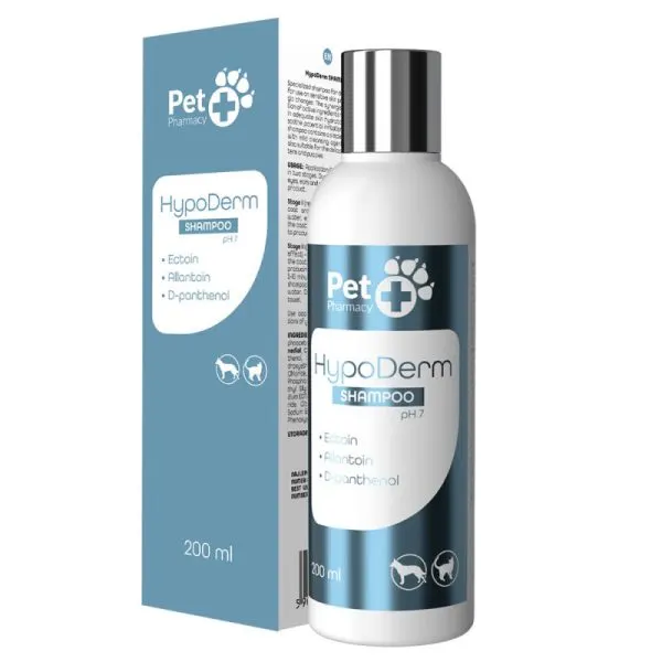 VetFood HypoDerm – Champô para cães e gatos com pele sensível