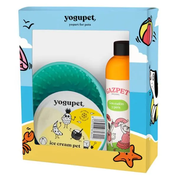 Yogupet – Box de Verão XII com Iogurte, Gelado e Taça Verde para Cão e Gato