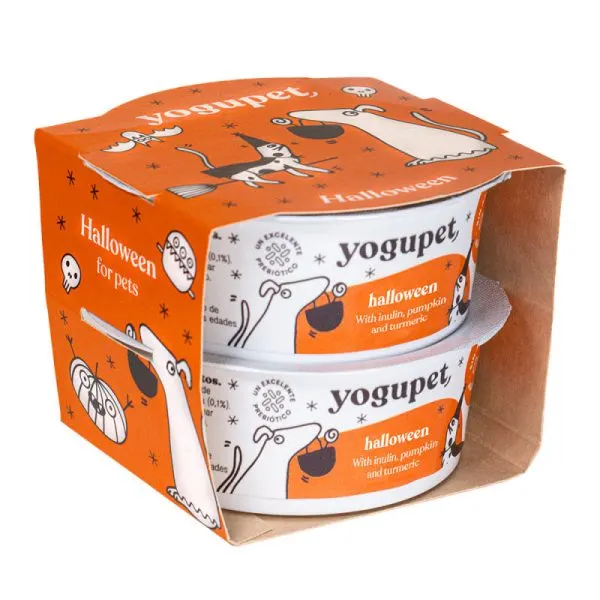 Yogupet – Iogurte de abóbora e curcuma para cão e gato – Edição de Halloween